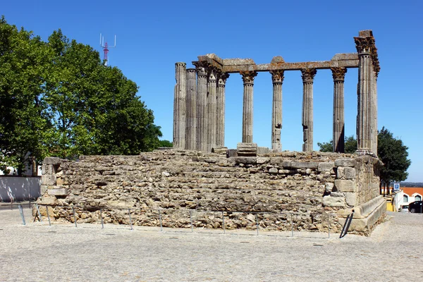 Roma tapınağı, Evora, Portekiz — Stok fotoğraf