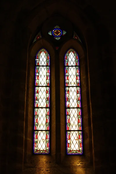 Detail van een glas in lood — Stockfoto