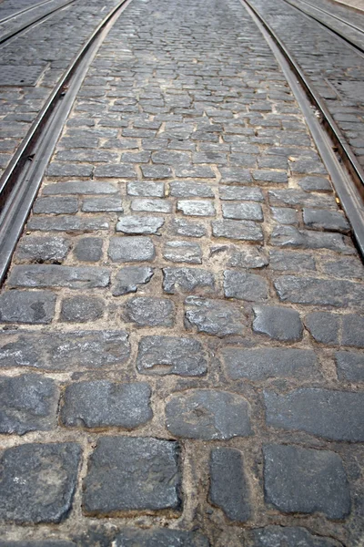 Tram rail at Bica, Lisbon, Portugal — Stock Photo, Image