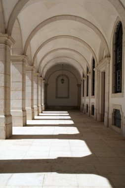 Mafra Ulusal Sarayı cloister, mafra, Portekiz