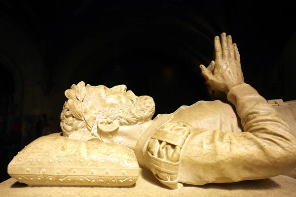 Statua di Camoes, Monastero di Jeronimos, Portogallo — Foto Stock