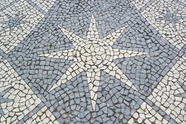 Portuguese pavement, Calcada portuguesa — Stock Photo, Image