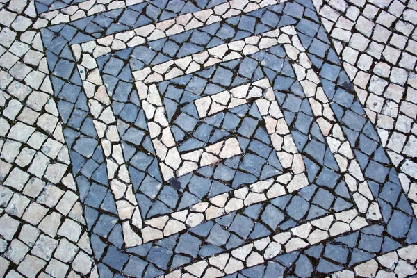 Portuguese pavement, Calcada portuguesa — Stock Photo, Image