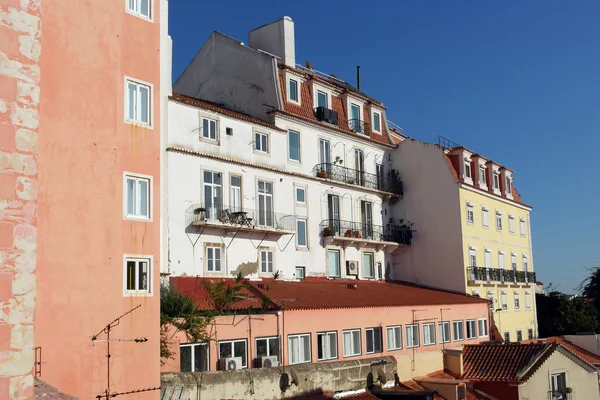 Detalj av en gammal byggnad, Lissabon, portugal — Stockfoto