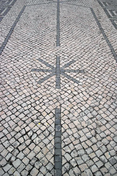 Pavimento portoghese, calcada portoghese — Foto Stock