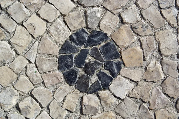 Calcada portuguesa, Portuguese pavement — Stock Photo, Image