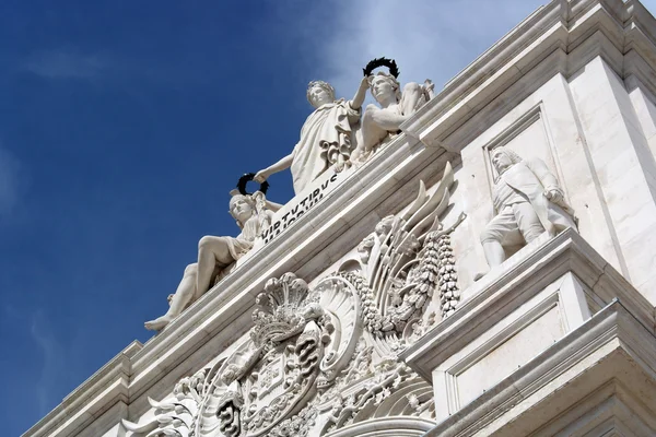 Augusta street arch, Lissabon, portugal — Stockfoto