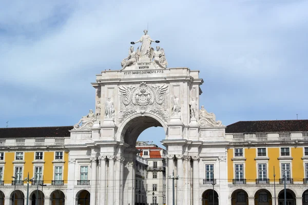 Augusta gadebue, Lissabon, Portugal - Stock-foto