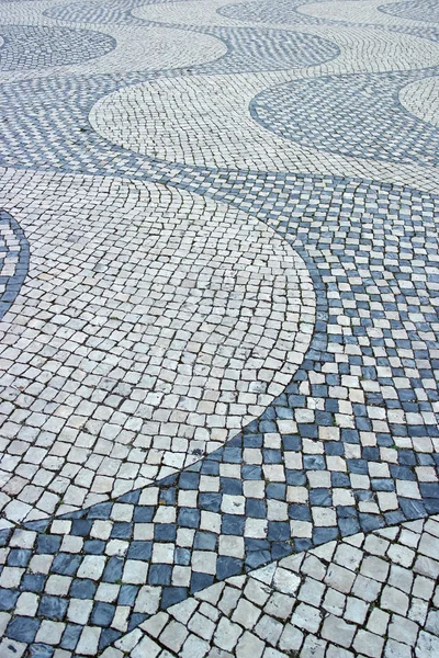 Portuguese pavement, Calcada portuguesa — Stock Photo, Image