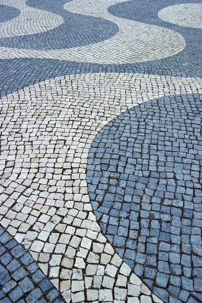 Portugiesisches Pflaster, calcada portuguesa — Stockfoto