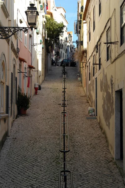 Detalhe de uma rua, Lisboa, Portugal — Fotografia de Stock