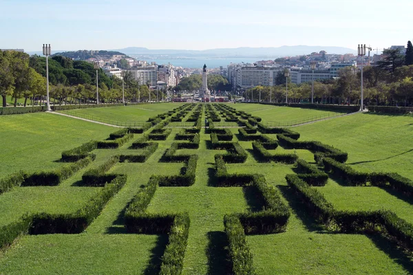Edward vii park, Lissabon, portugal — Stockfoto