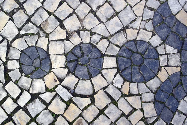 Portuguese pavement, calcada portuguesa — Stock Photo, Image