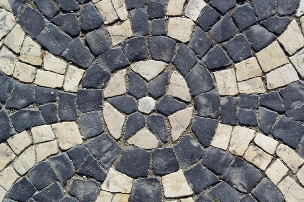 Portuguese pavement, calcada portuguesa — Stock Photo, Image