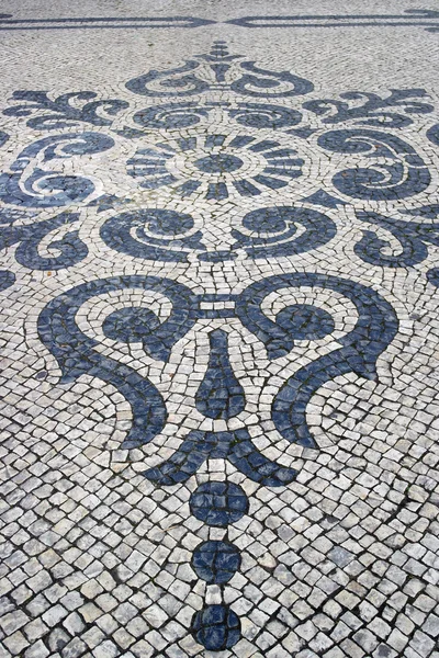 Португальский тротуар, calcada portuguesa — стоковое фото