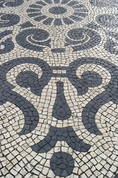 Portuguese pavement, calcada portuguesa — Stock Photo, Image