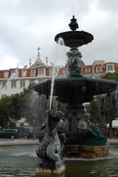Rossio Platz, Lissabon, portugal — Stockfoto
