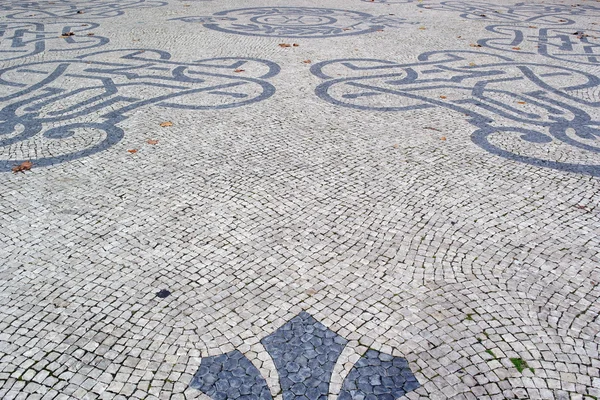 Portuguese pavement, calcada portuguesa — Stock Photo, Image