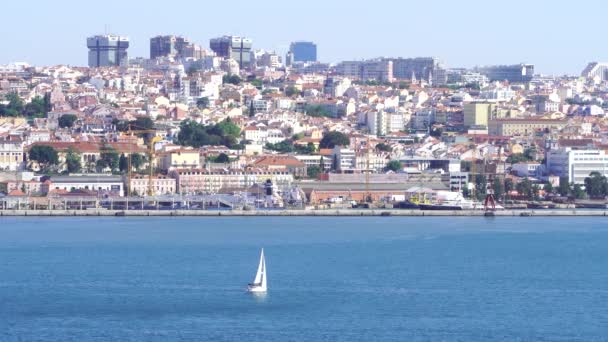 Tagus Longest River Iberian Peninsula — 图库视频影像