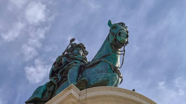 Most Importante Capital City Portugal Yhe Commerce Square Lisbon — Fotografia de Stock