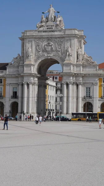 Most Importante Capital City Portugal Yhe Commerce Square Lisbon — Stock Photo, Image