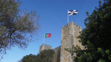 Portekiz 'in başkenti Lizbon' daki Berberi şatosu.