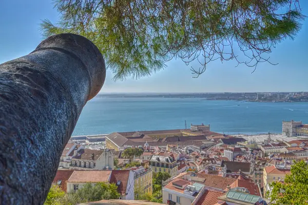 Moorish Castle Saint George Located Portuguese Capital City Lisbon — 图库照片