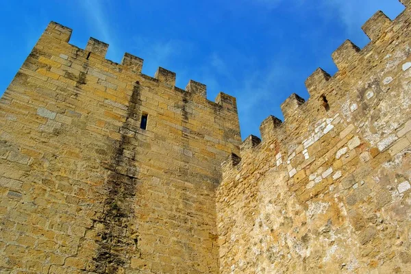 Die Burg Von Saint George Der Hauptstadt Von Portugal Lissabon — Stockfoto