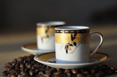 İki kahve fincanları