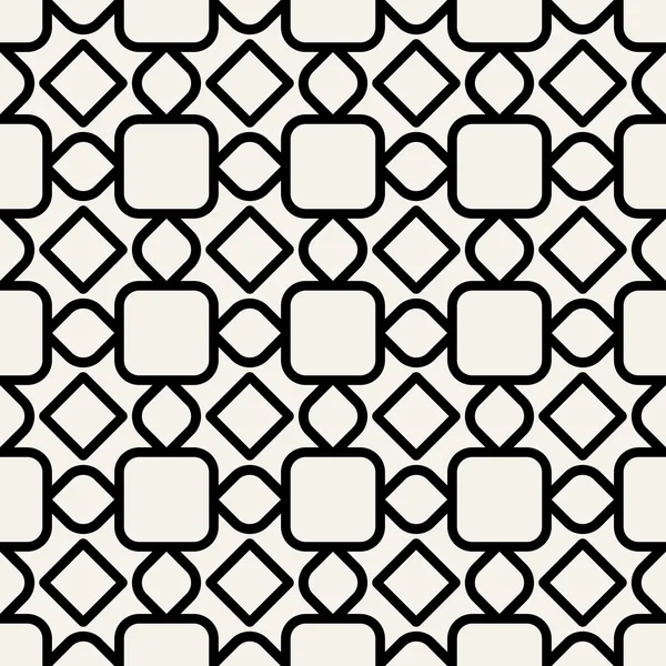 Fond géométrique abstrait, motif sans couture moderne, Années 1950, Années 1960, Style de mode des années 1970, modèle, mise en page pour le design — Image vectorielle