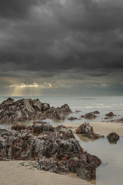 Welsh strand scène. — Stockfoto