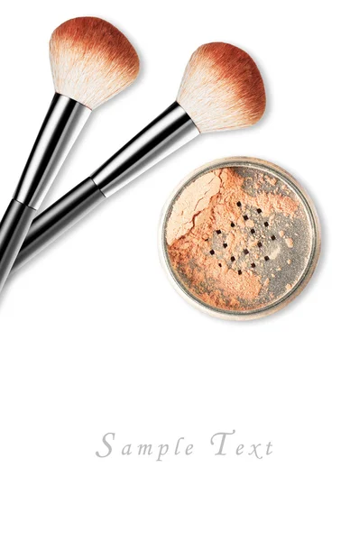 Set di trucco isolato su sfondo bianco — Foto Stock