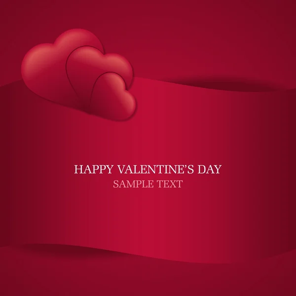 Серце День Святого Валентина листівка — стоковий вектор