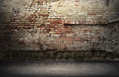 Street grunge wall. Digital background for studio photographers.