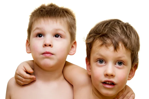 These two boys are best friends. — Stock Photo, Image