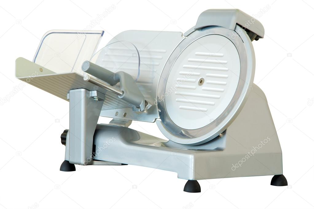 Industrial machine for cutting meats or sausages