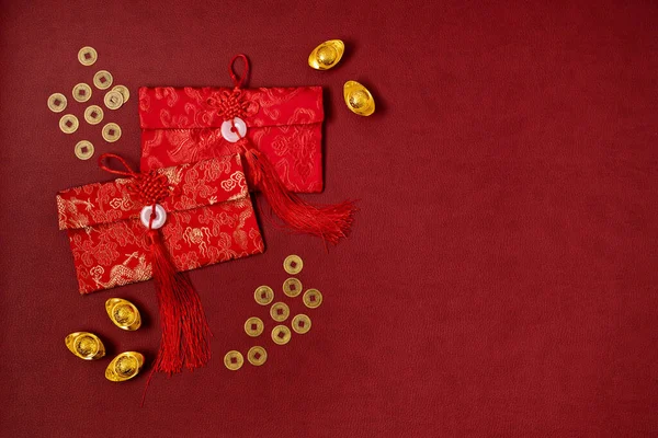 Chinese New Year Festival Decoration Red Background Traditional Lunar New — Stock Photo, Image