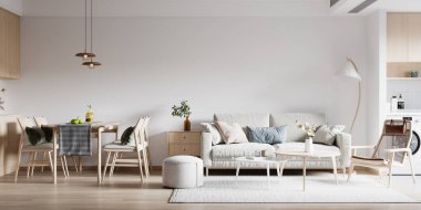 İç Salon Duvar Modeli - 3D Yapılandırma, 3D Görüntü 