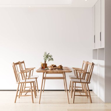 İç Yemek Odası Duvar Modeli - 3D Hazırlama, 3D Görüntü 