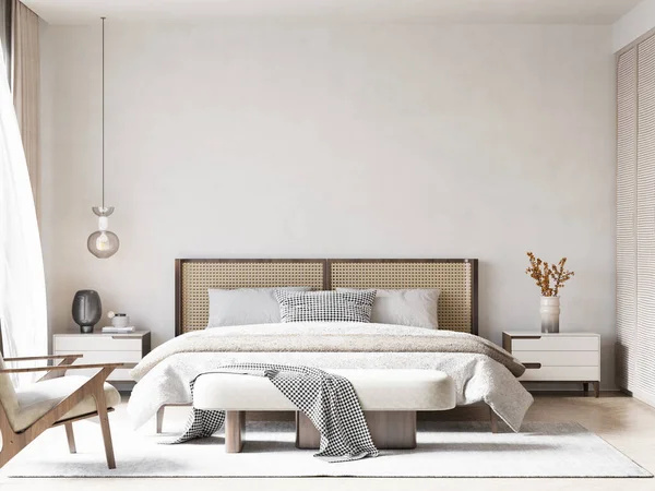 İç Yatak Odası Duvar Modeli - 3D Hazırlama, 3D Görüntü