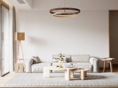 Oturma odası modeli - 3D görüntüleme, 3D resimleme