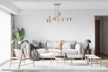 Oturma odası modeli - 3D görüntüleme, 3D resimleme