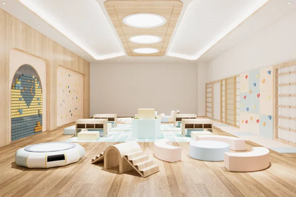 Interior Modern Playroom for Children with Toys