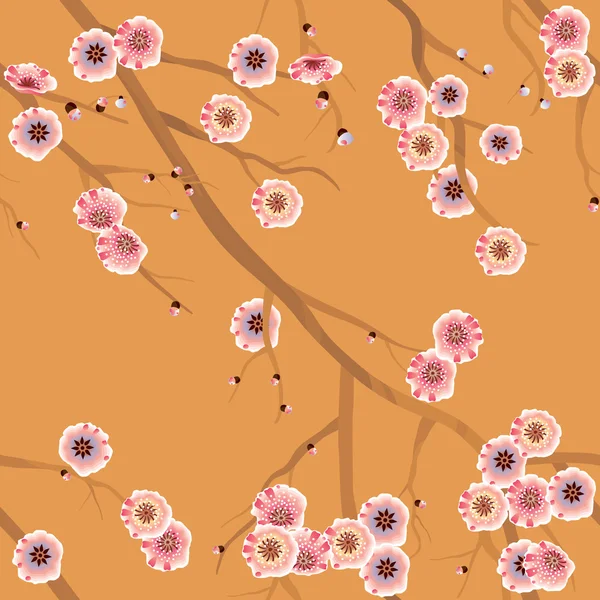 Seamless Cherry Blossom Pattern — Stock Vector © kleyman 2282169