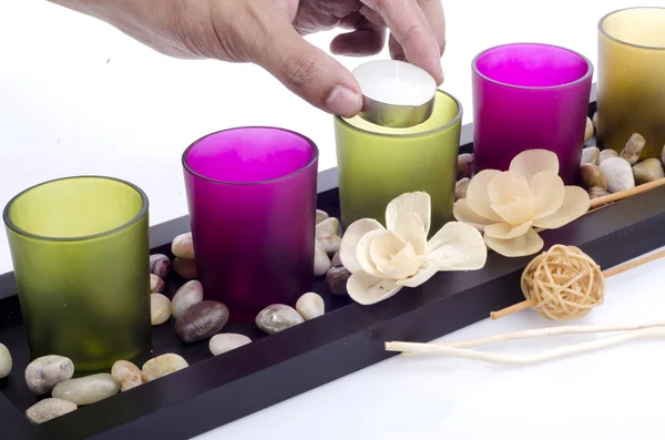 Conjunto de velas — Foto de Stock