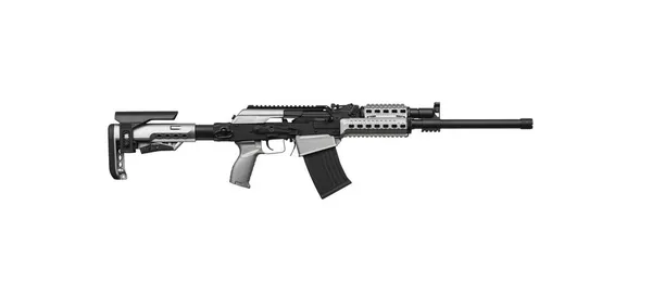 Escopeta Semiautomática Moderna Armas Para Deporte Caza Arma Negra Aislada —  Fotos de Stock