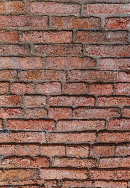 Brick Pozadí Stará Červená Cihlová Zeď — Stock fotografie