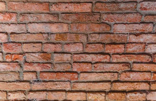 Brick Pozadí Stará Červená Cihlová Zeď — Stock fotografie