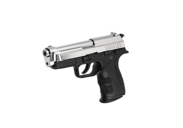 Modern Semi Automatic Pistol Short Barreled Weapon Self Defense Arming — Stock Photo, Image