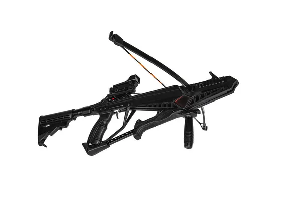 Modern Crossbow Isolate White Background Quiet Weapon Hunting Sports — Stock Photo, Image